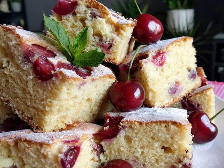 Cherry vanilla cake