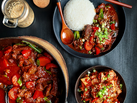 Korean style beef stew
