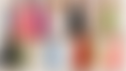 A collage of colorful beach vacation dresses