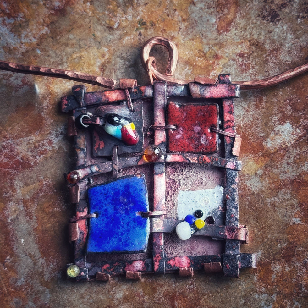 Collier cuivre émaillé
Artisan d'art
Jura
