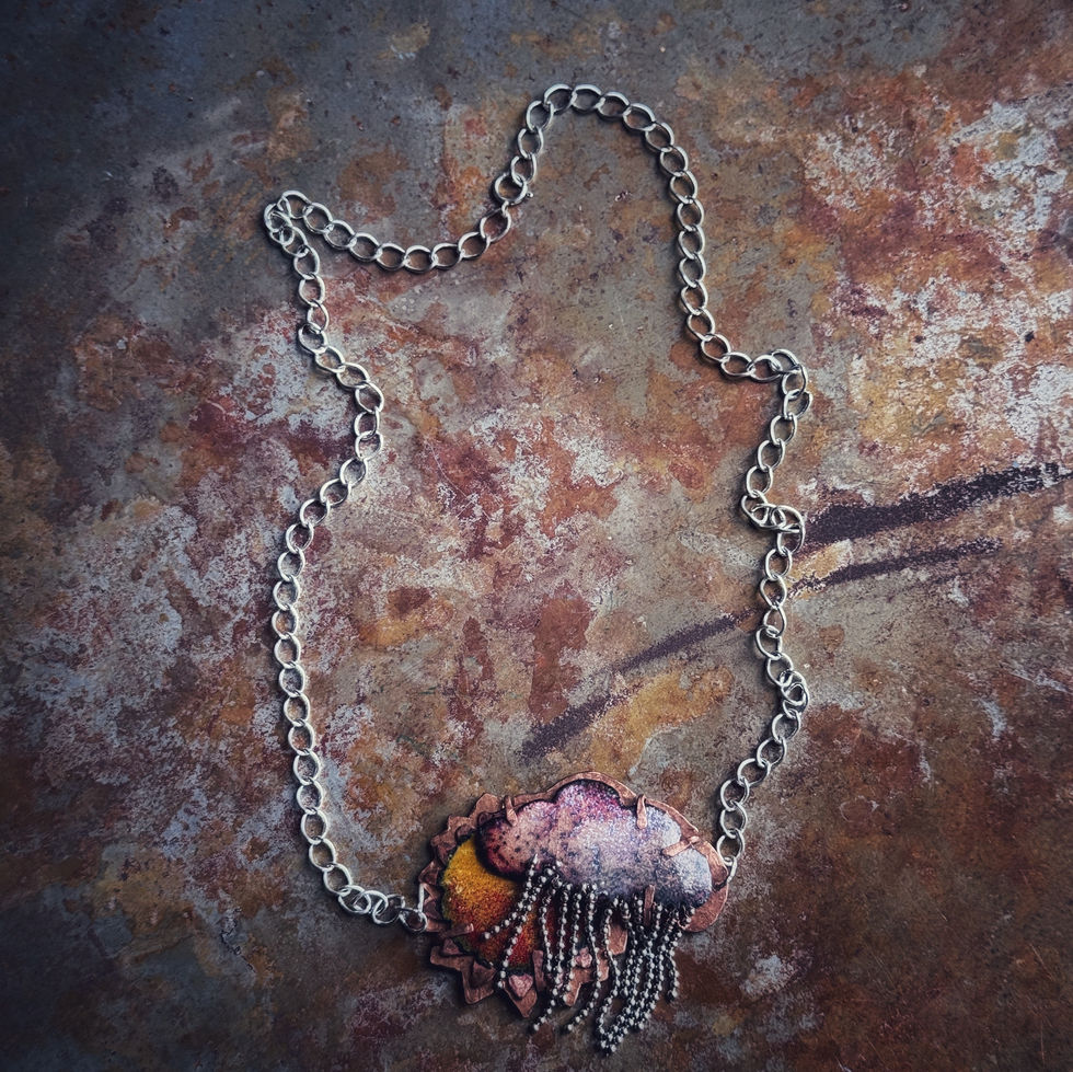 Collier cuivre émaillé
Artisan d'art
Jura