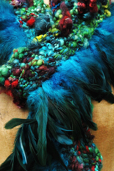 Création textile artisanale tricot laine jura