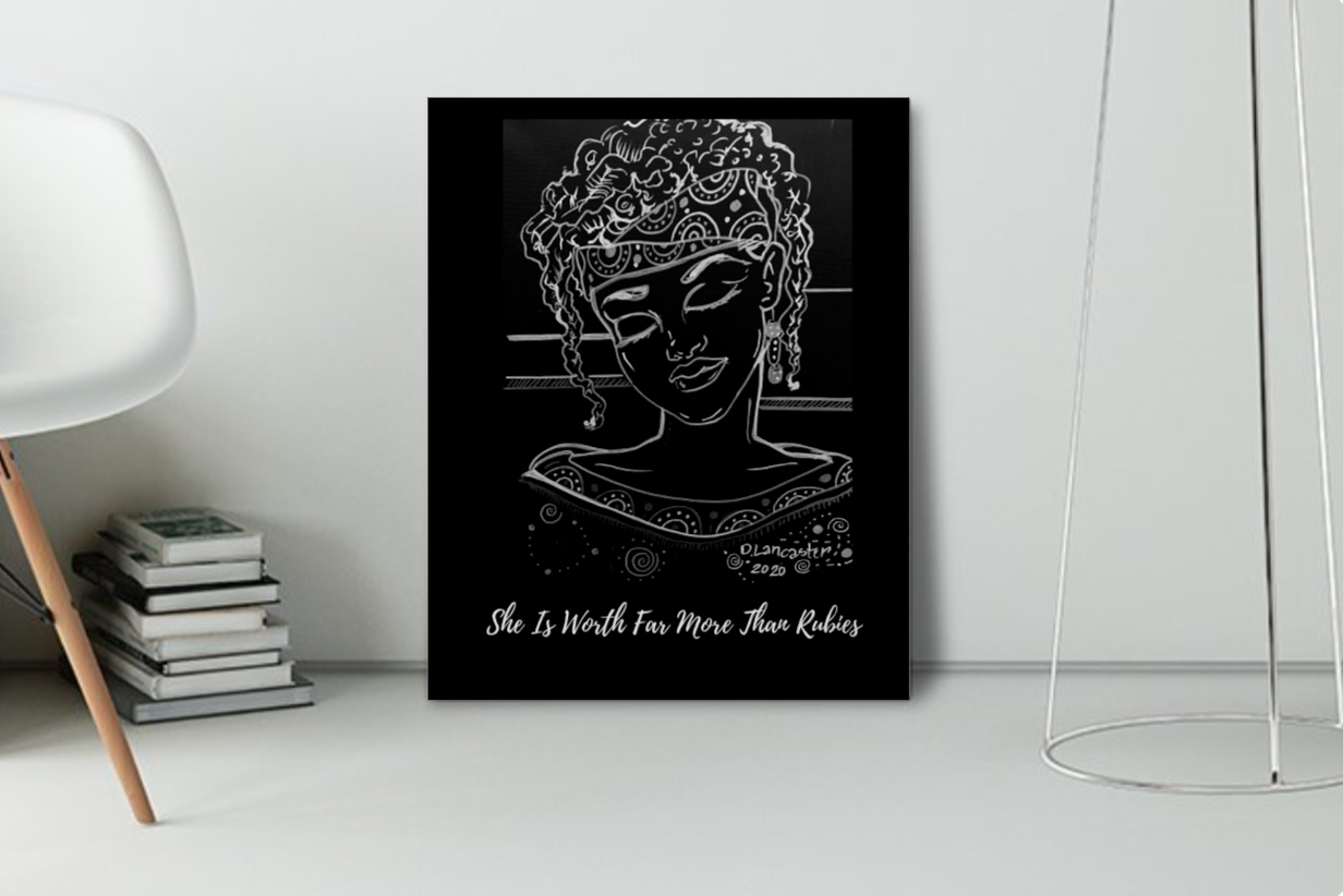 Canvas- She is Worth Far More Than Rubies