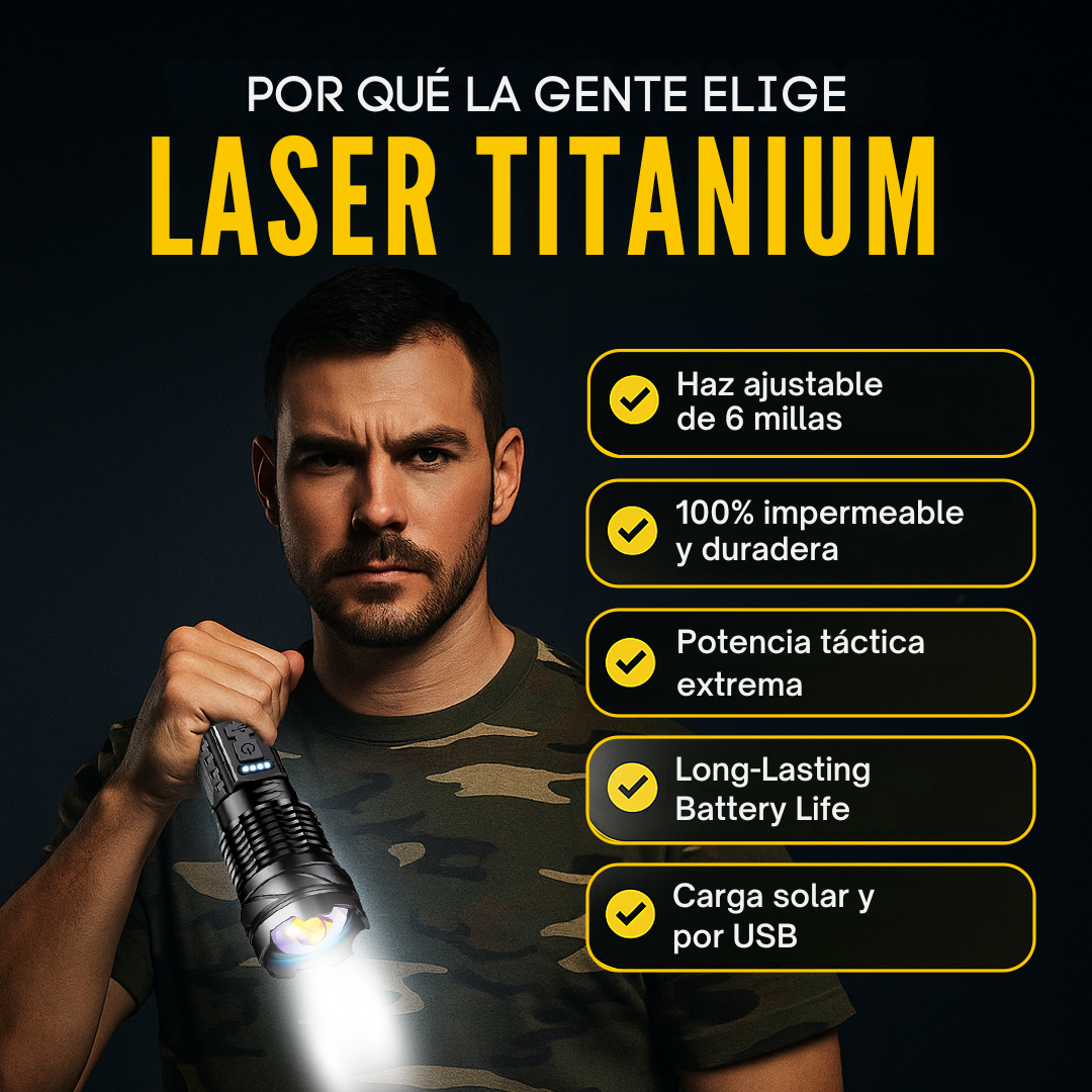 Titanium Laser Pro Flashlight