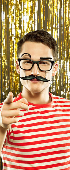 L'homme avec photo Props Booth