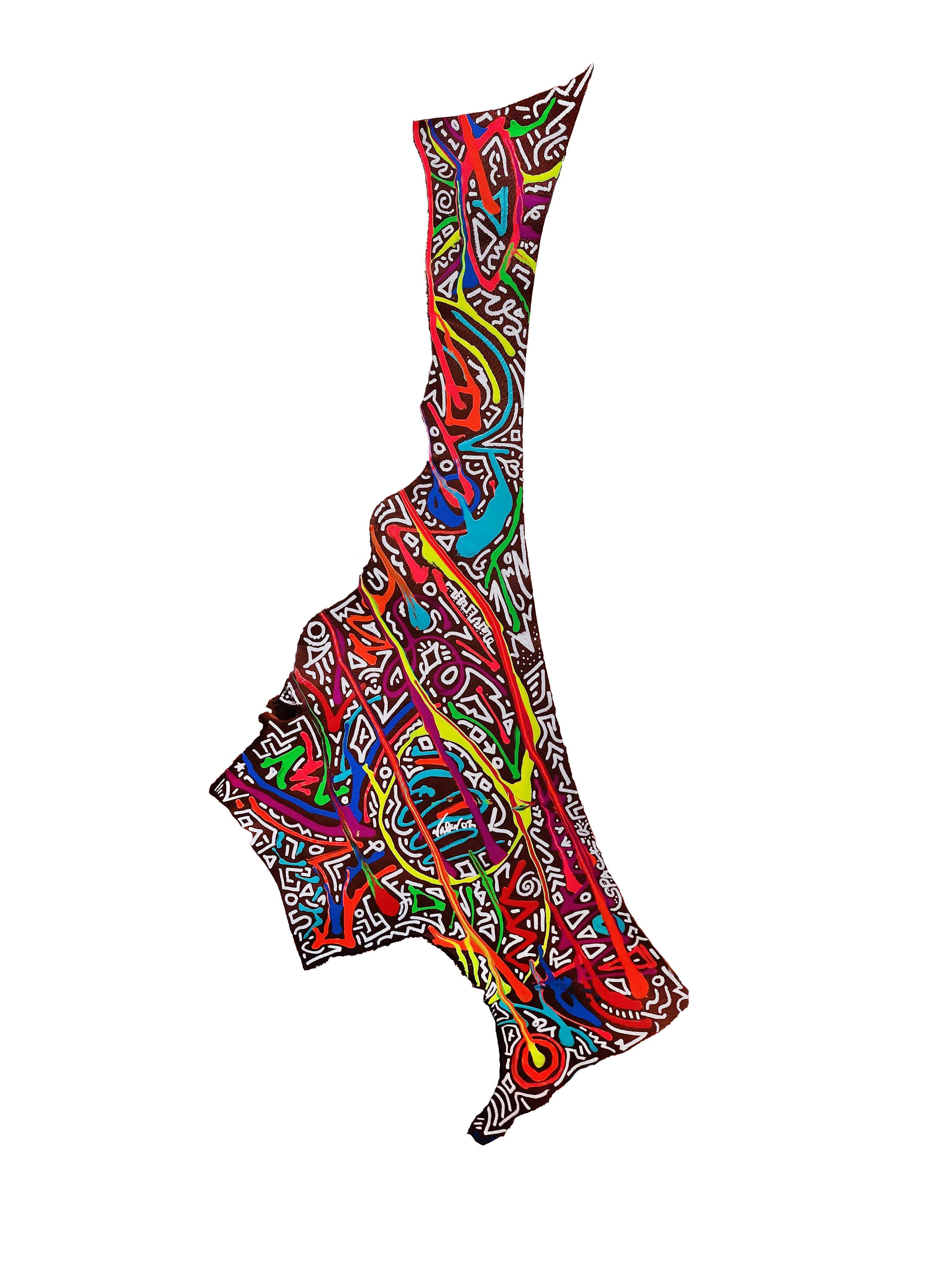 Custom Leather Scrap Art- No Frame