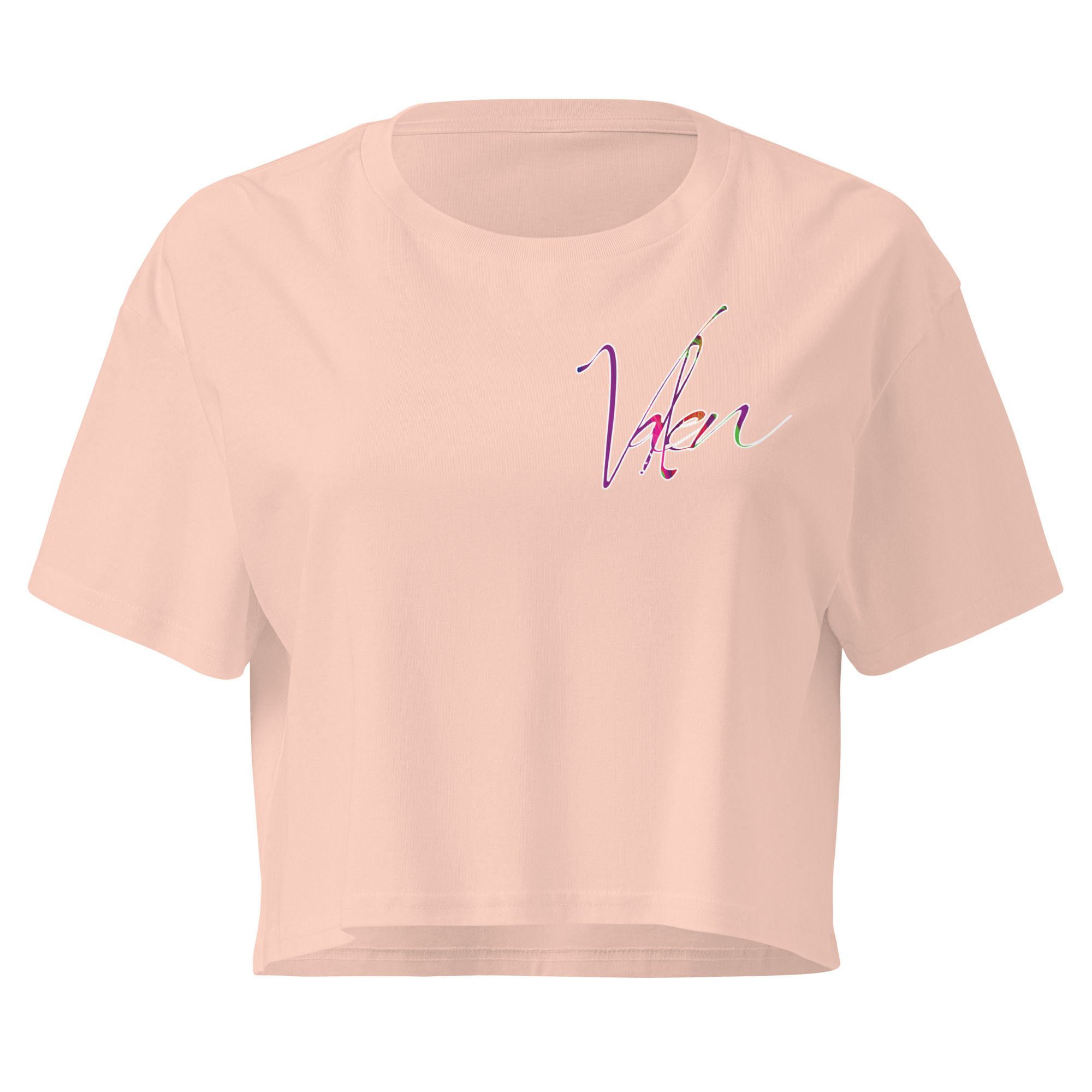 WSA 2Tri Valen Mid Crop Top Prp/Grn