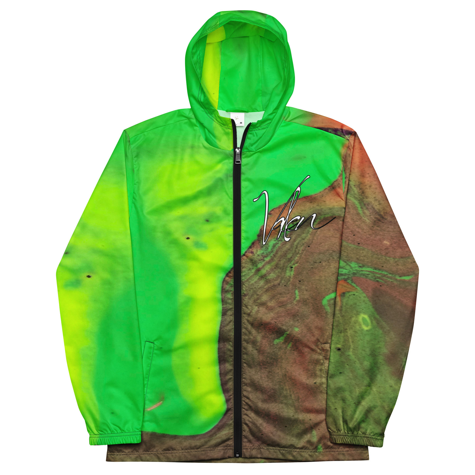 WSA Swirl Mix Grn/Bwn Windbreaker