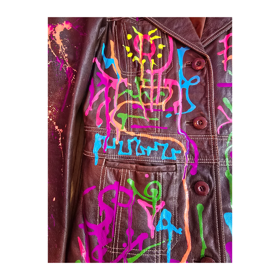 Thumbnail: Valen Brown Leather Custom Jacket 1of1