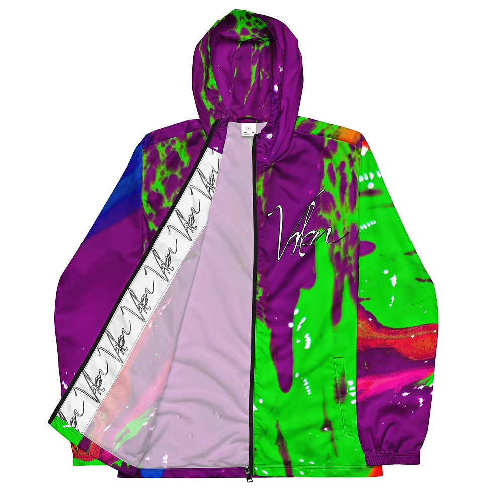 Thumbnail: WSA Swirl Mix Prp/Grn Windbreaker