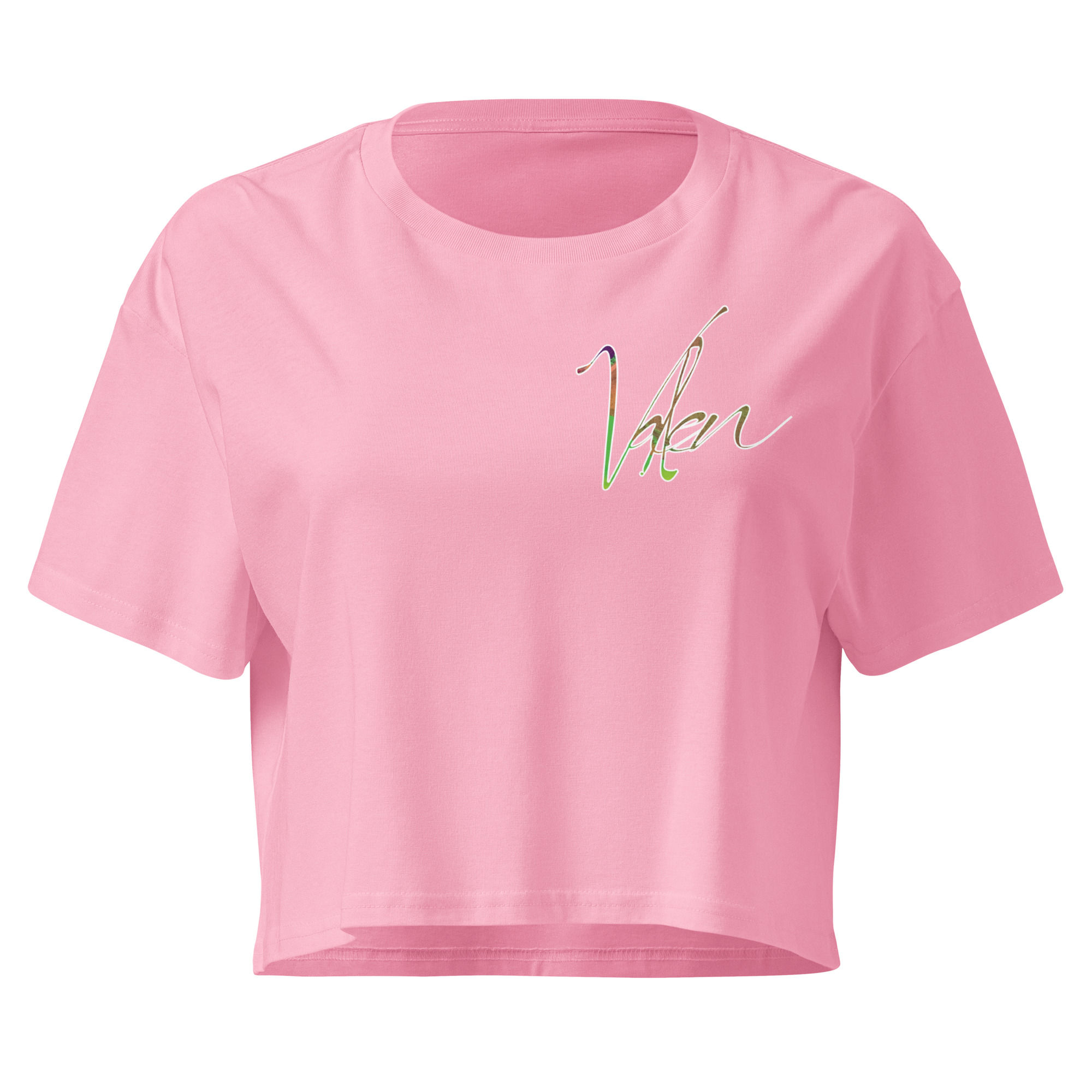 WSA 2Tri Valen Mid Crop Top Grn/Brn
