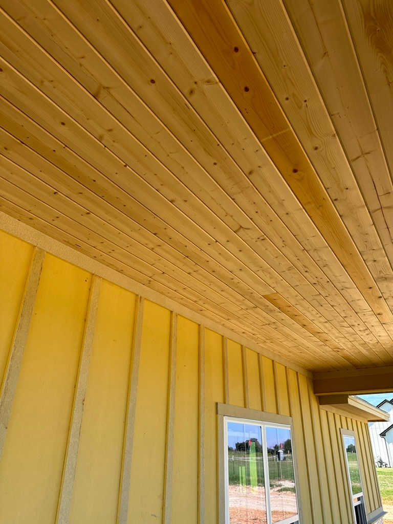 pine tongue and groove ceiling