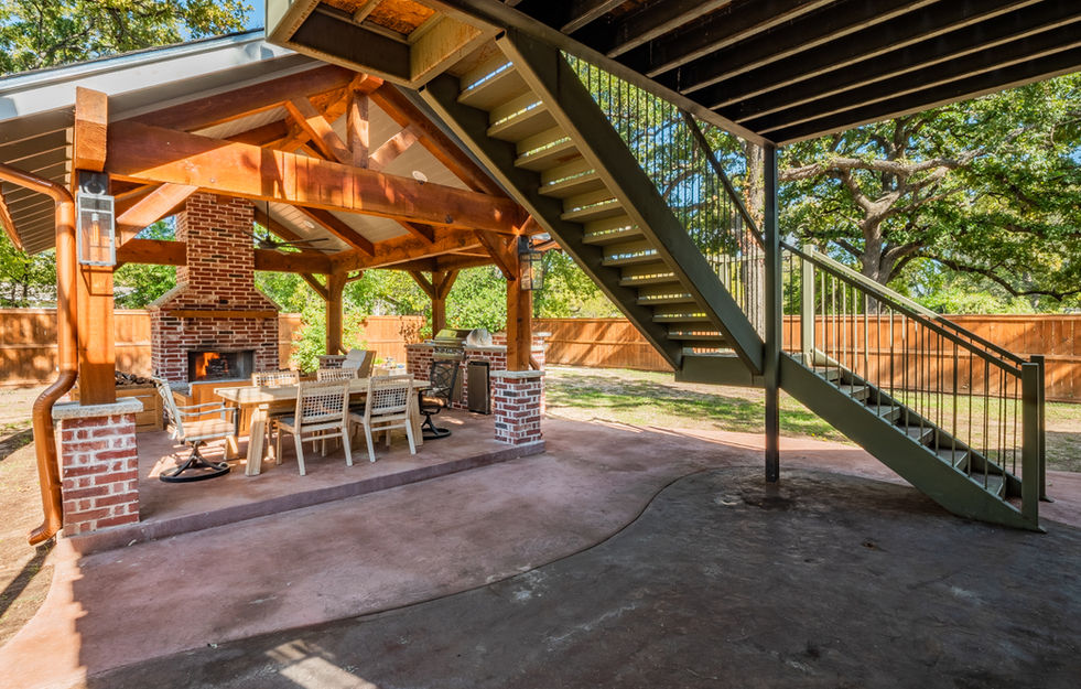 Back porch and outdoor space 