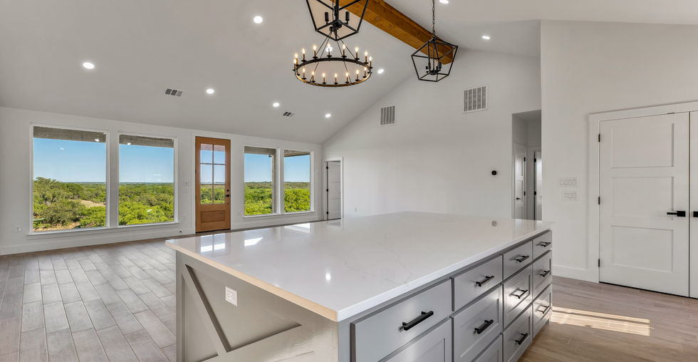 kitchen living space.