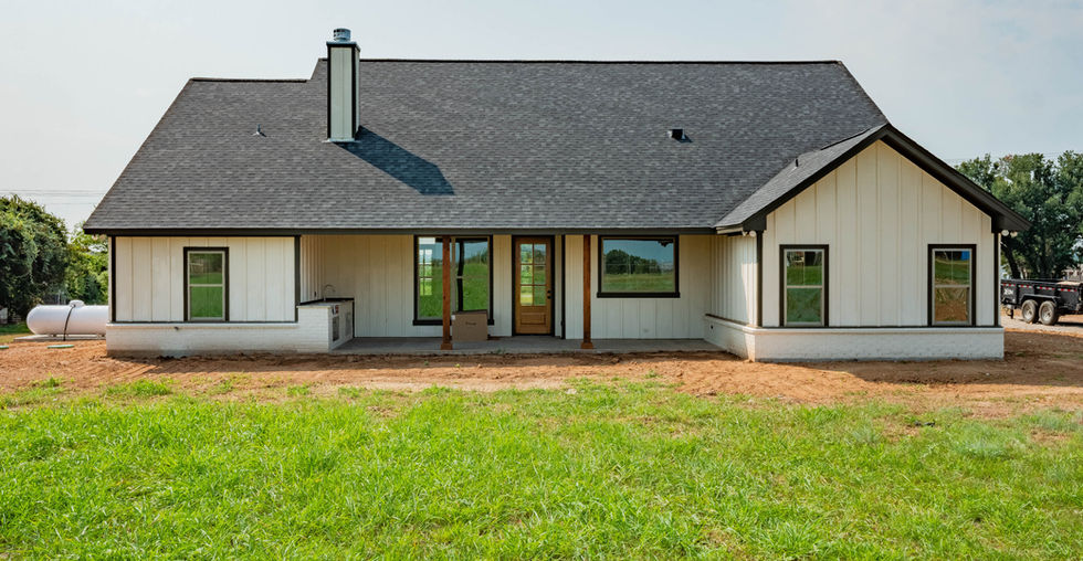 Rear exterior elevation