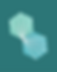 teal hexagonal tile