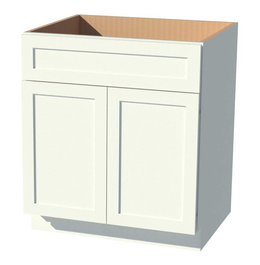 Beautiful White and Espresso Shaker Cabi