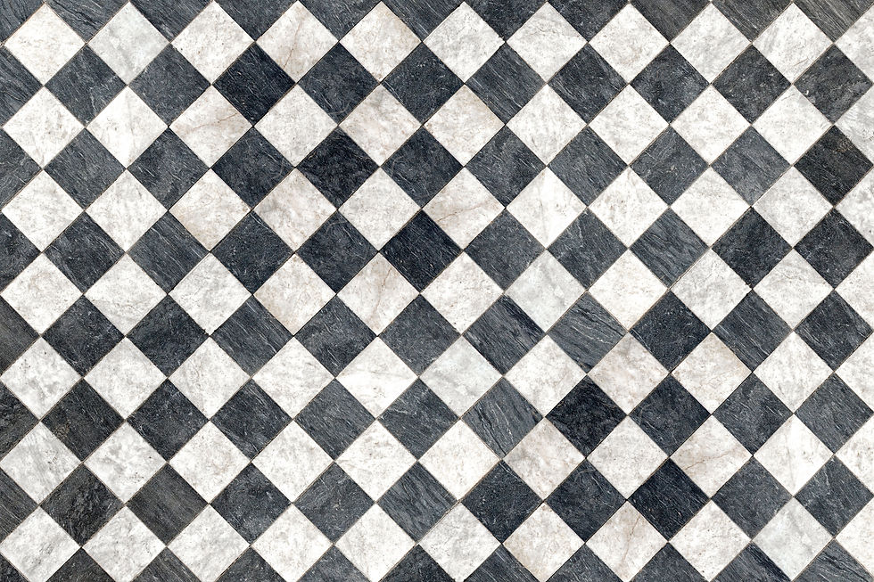 Black and White Naturall Stone Flooring Tiles