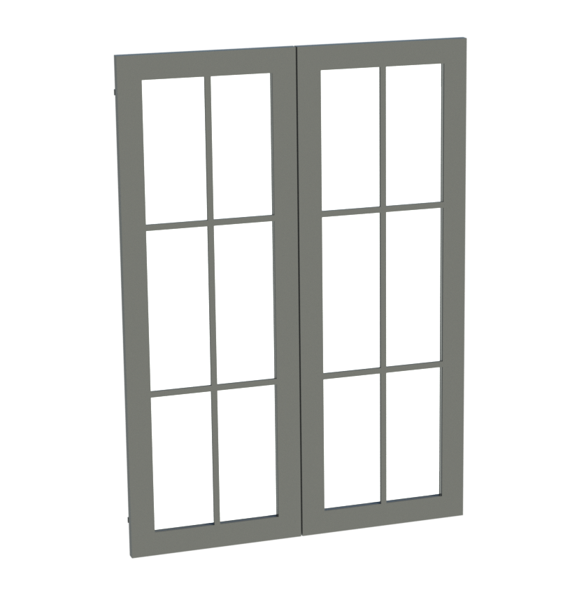 Beautiful White and Espresso Shaker Cabi