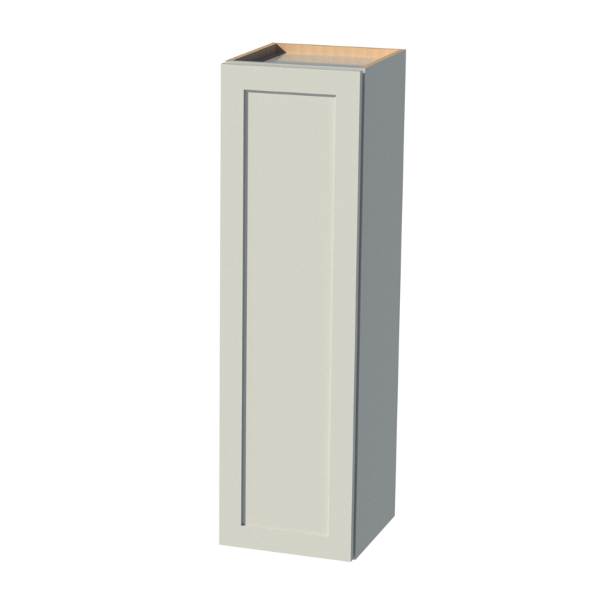 Shaker Light Grey 12" W x 42" H x 12"D Wall Cabinet