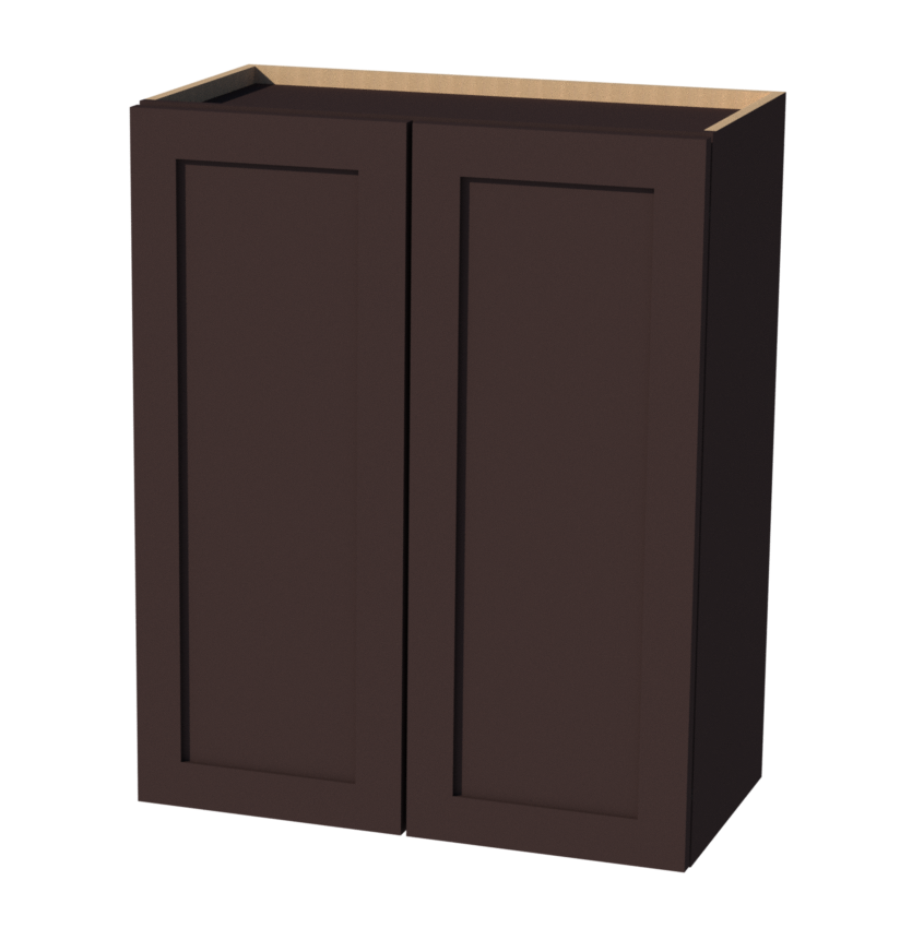 Beautiful White and Espresso Shaker Cabi