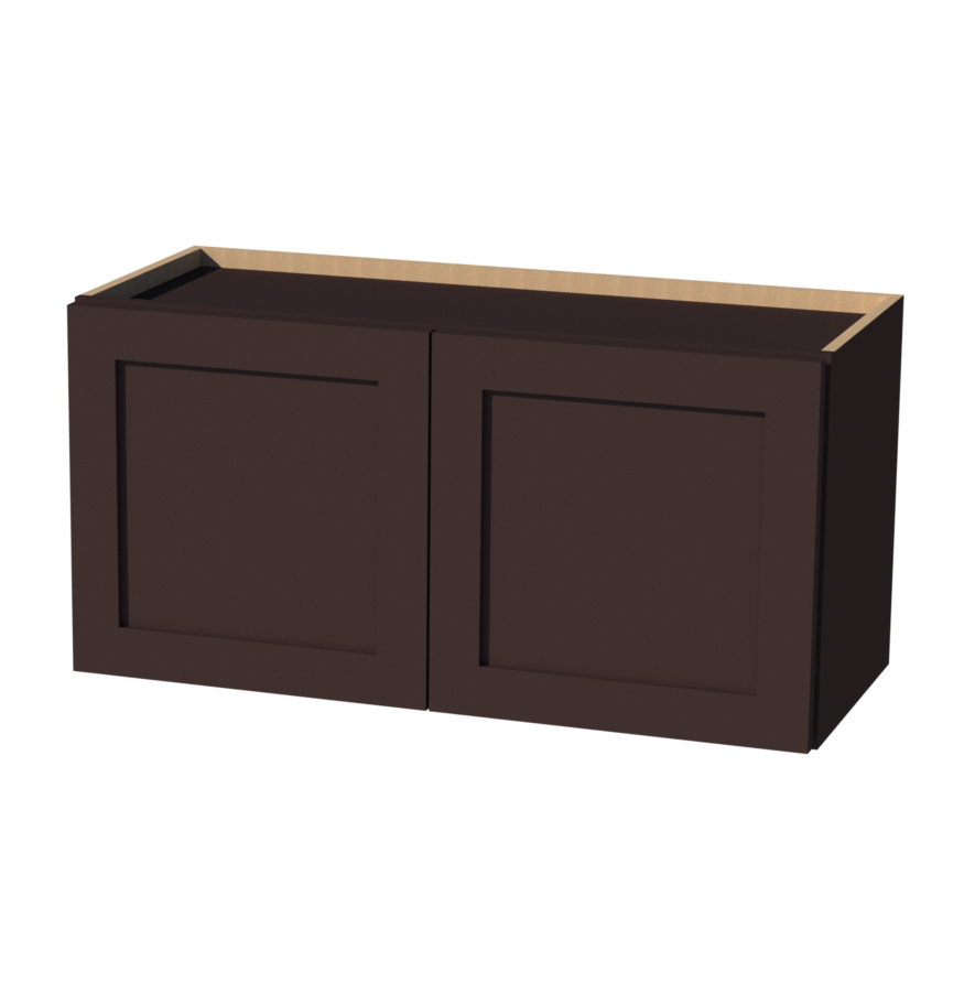 Beautiful White and Espresso Shaker Cabi