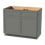 Thumbnail: Shaker Grey 42" W x 34.5" H x 24" D Base Cabinet
