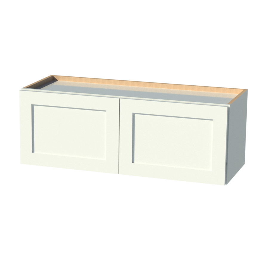 Beautiful White and Espresso Shaker Cabi