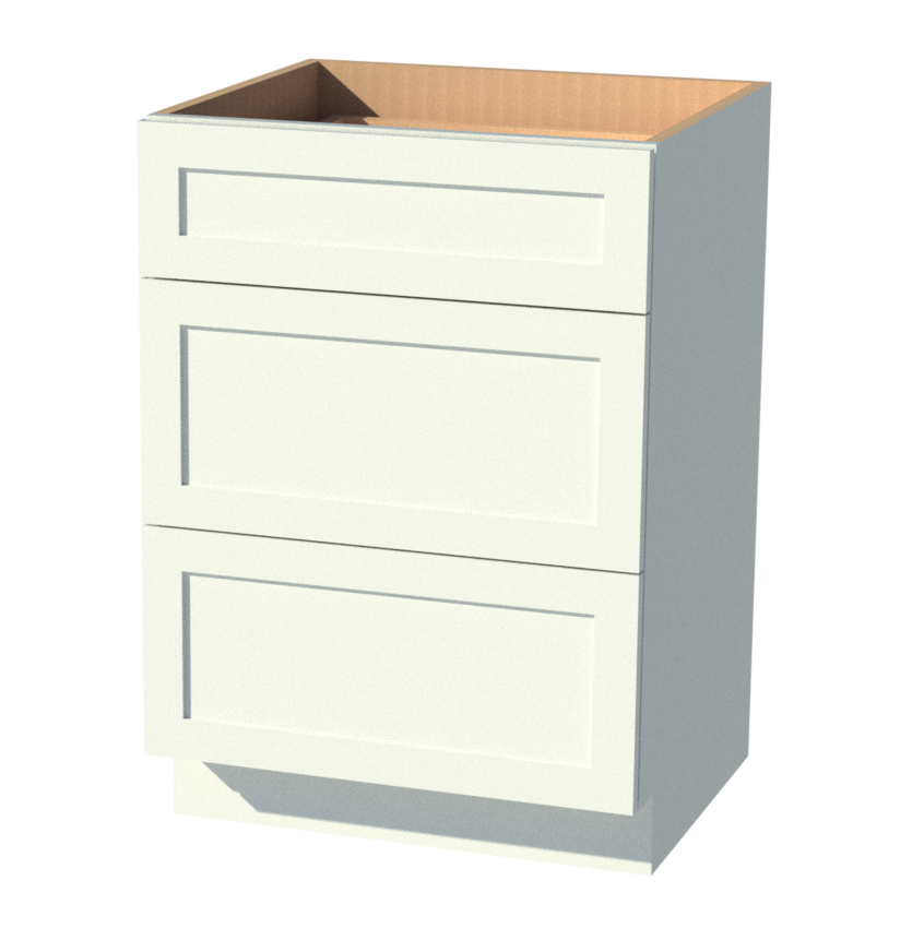 Beautiful White and Espresso Shaker Cabi