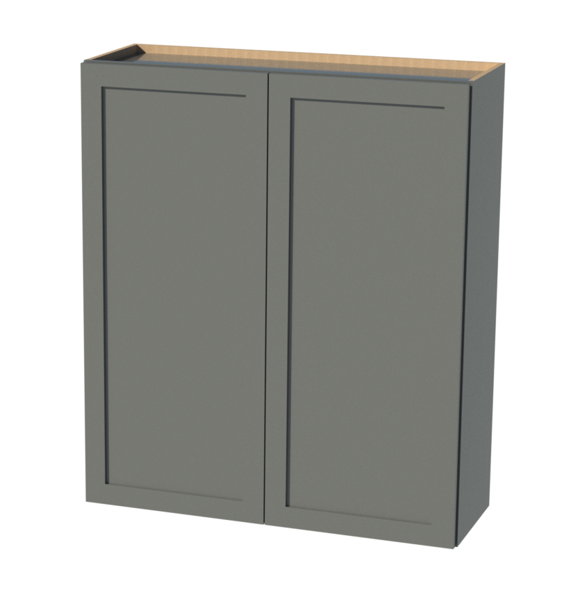 Beautiful White and Espresso Shaker Cabi