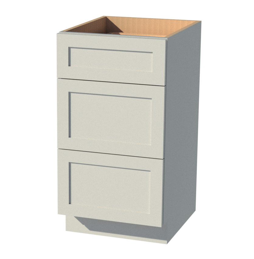 Beautiful White and Espresso Shaker Cabi