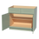 Thumbnail: Olive Green  39" W x 34.5" H x 24" D Sink Base Cabinet