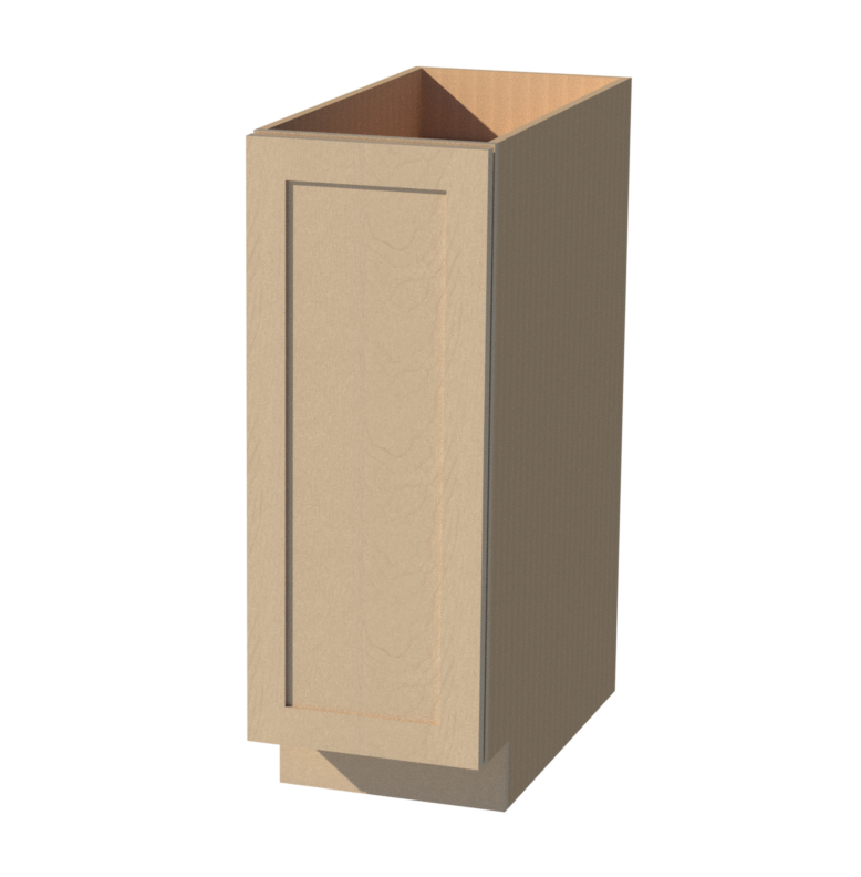 Shaker Natural Oak 12" W x 34.5" H x 24" D Base Pull-out Spice Rack Cabinet