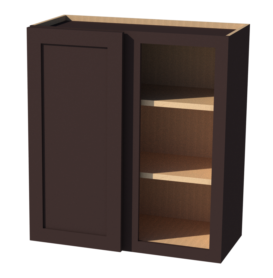 Shaker Espresso 27" W x 30" H x 12" D Wall Blind Corner Cabinet