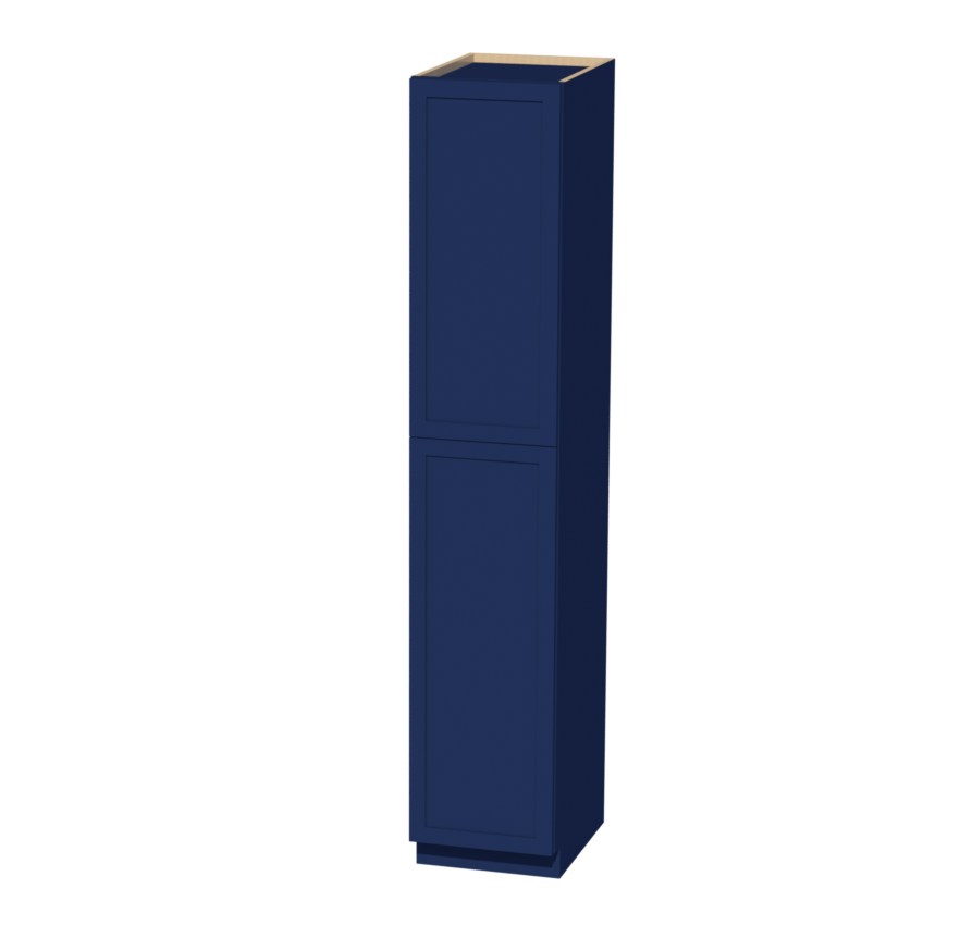 Shaker Navy Blue 18" W x 96" H x 24" D Pantry Cabinet