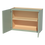 Thumbnail: Olive Green  33"W x 24H x 12"D Wall Cabinet