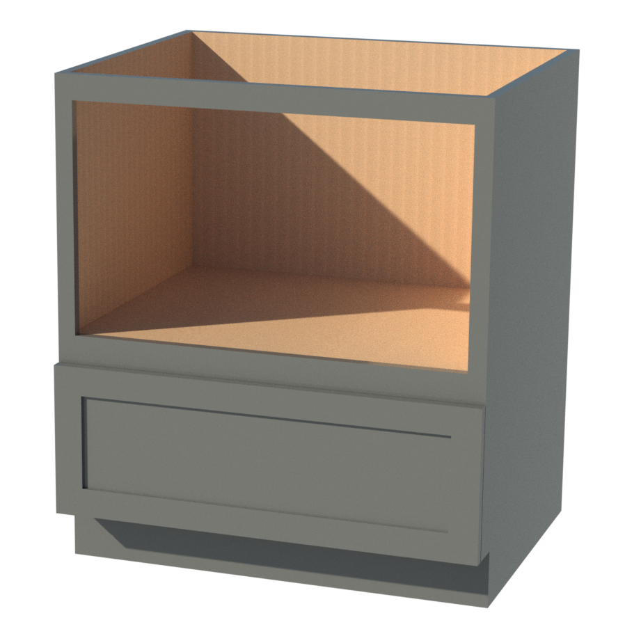 Shaker Grey 30" W x 34.5" H x 24" D Microwave Base Cabinet