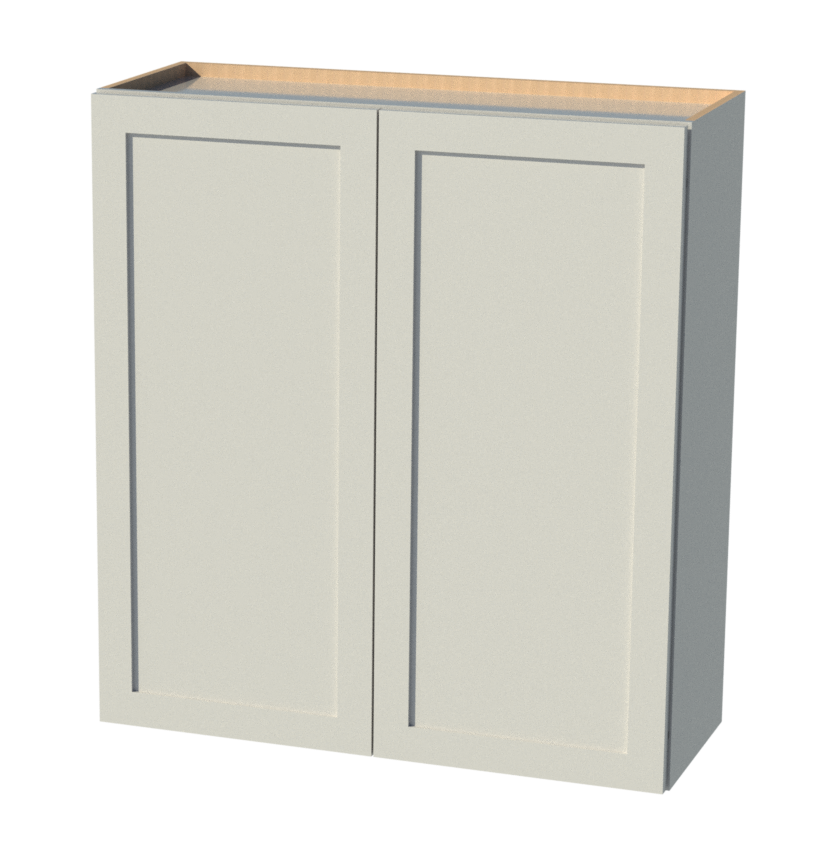 Beautiful White and Espresso Shaker Cabi