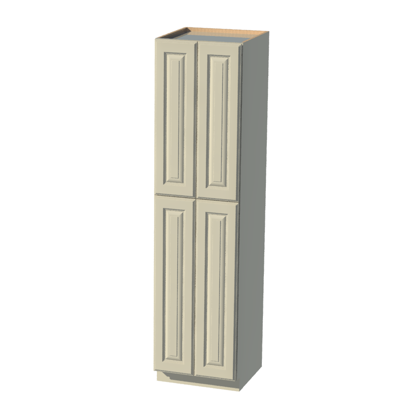 Beautiful White and Espresso Shaker Cabi