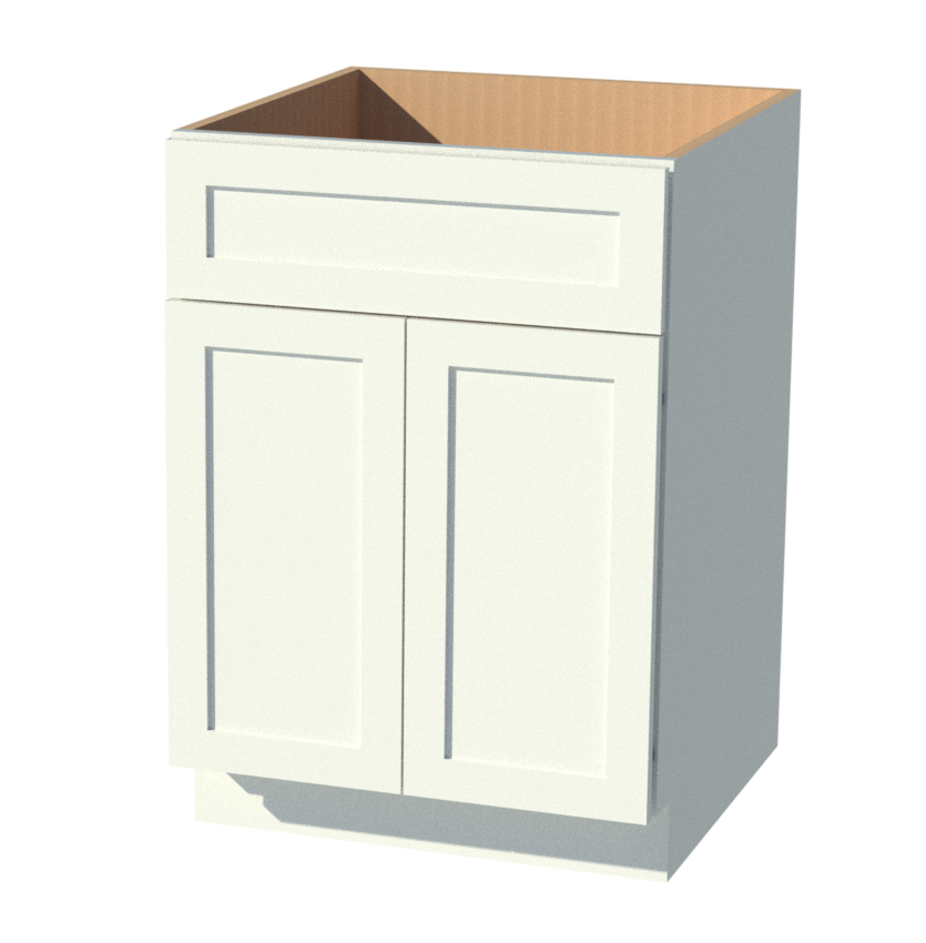 Beautiful White and Espresso Shaker Cabi