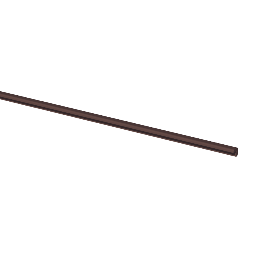 Shaker Espresso 3/4" H x 96" L Cabinet Accessory Shaker Outside Corner Molding
