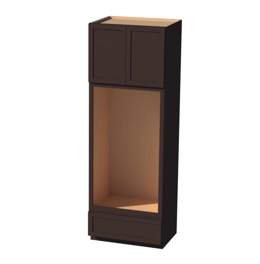 Beautiful White and Espresso Shaker Cabi