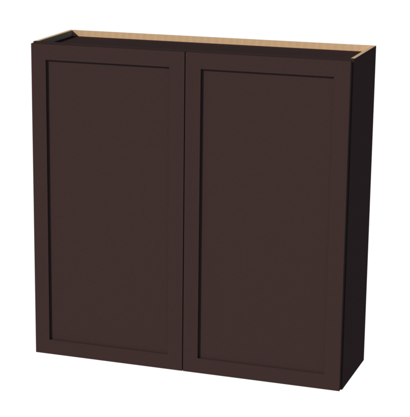 Shaker Espresso  42"W x 42"H x 12"D Wall Cabinet