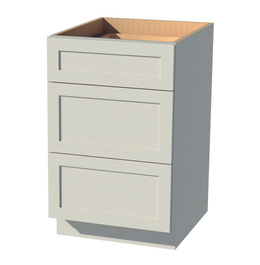 Beautiful White and Espresso Shaker Cabi