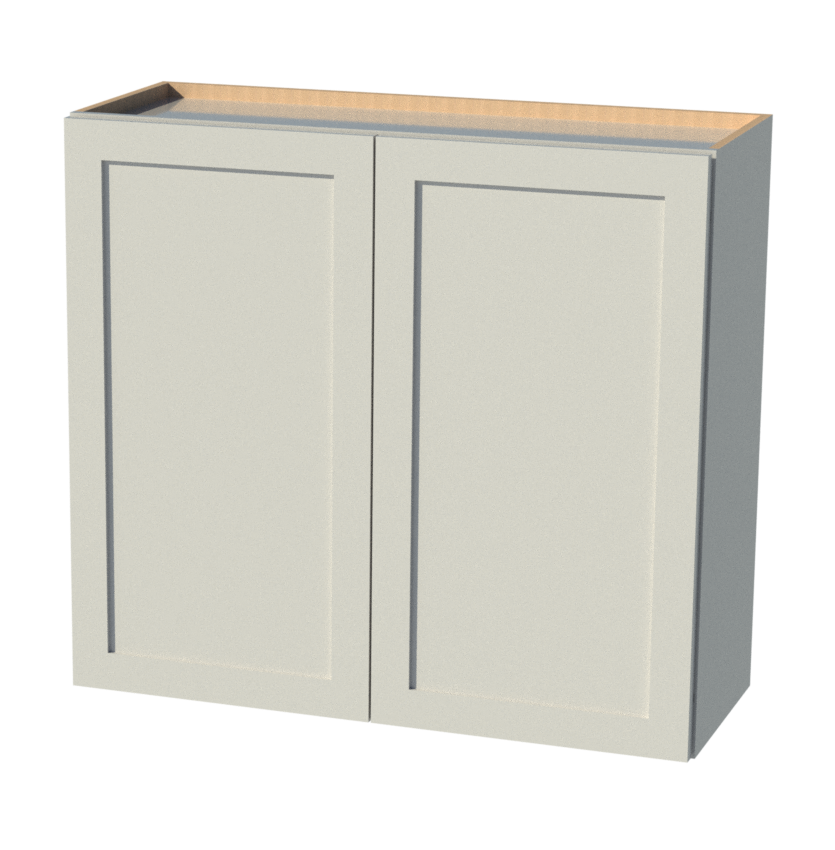 Beautiful White and Espresso Shaker Cabi