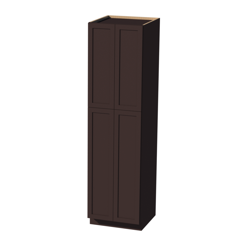 Shaker Espresso 24" W x 90" H x 24" D Pantry Cabinet