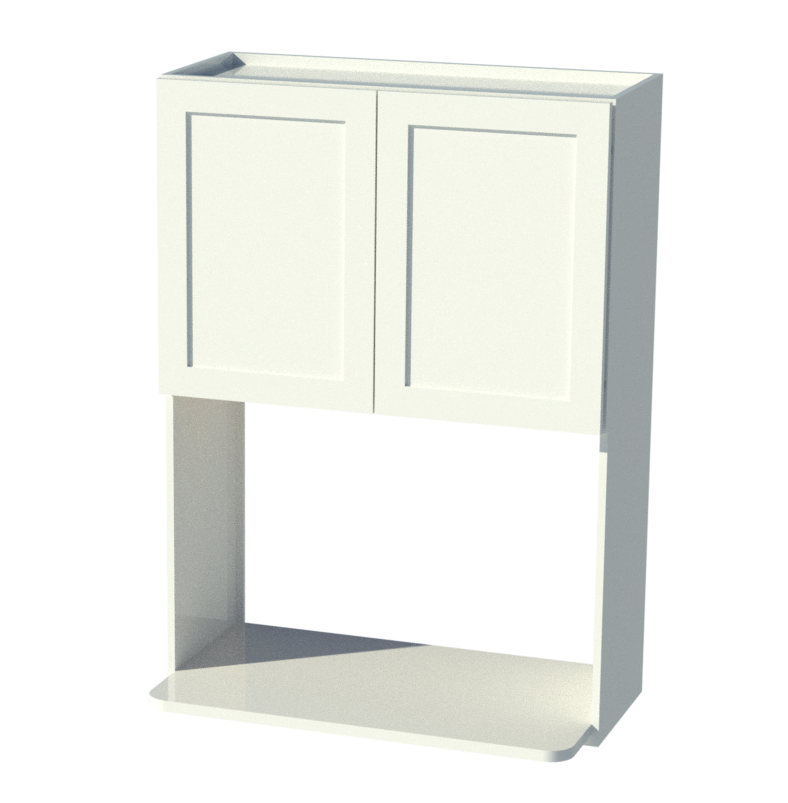 Shaker White 30" W x 42" H x 12" D Microwave Wall Cabinet