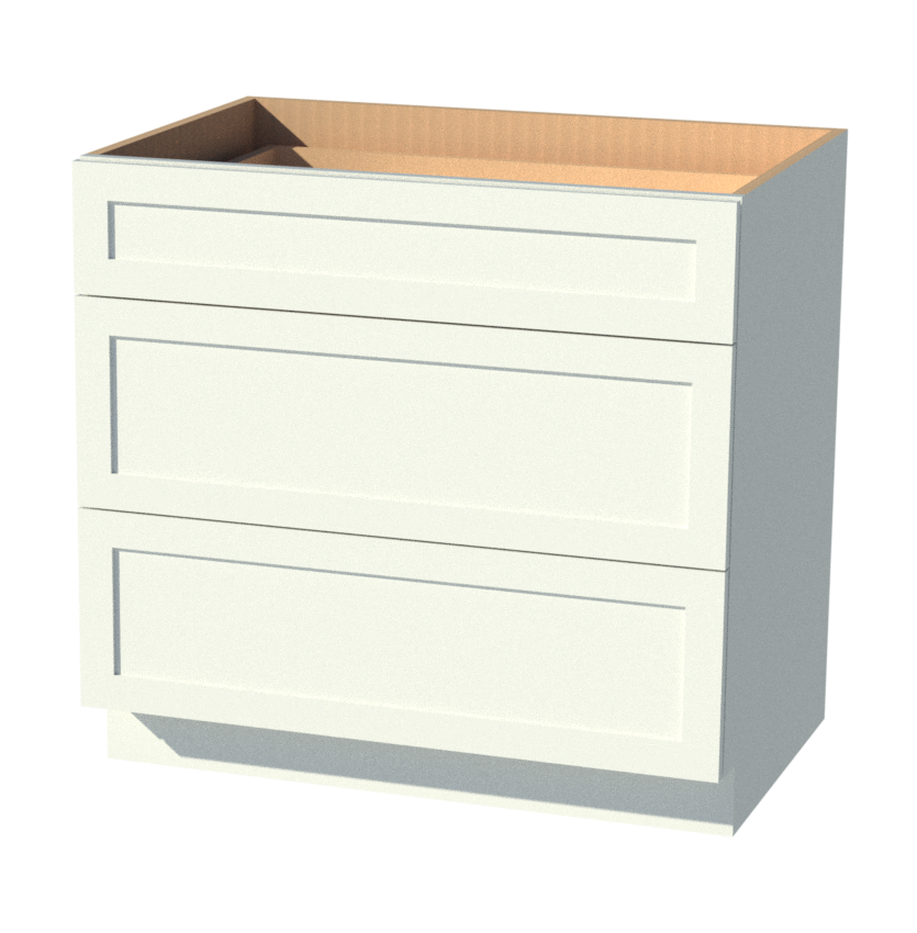 Beautiful White and Espresso Shaker Cabi