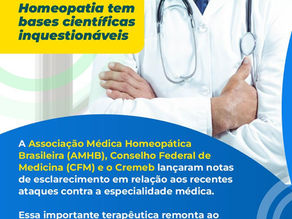 Homeopatia tem bases científicas inquestionáveis