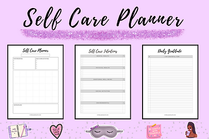 Monthly Self Care Planner with Gratitude
